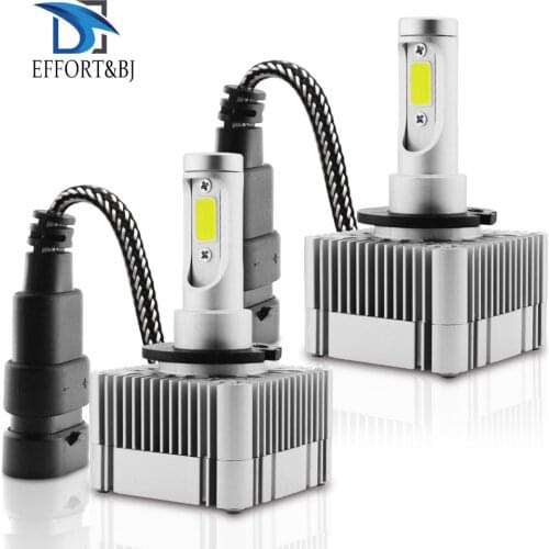 Effort&BJ 2 Sides D1S D3S Car LED Headlight Single Beam Bulbs Available D1S D1C D1R D3S D3C D3R 6000K 110W 26000LM Auto Headlamp