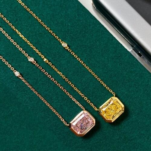 Designer Fashion 925 Sterling Silver Jewelry 3A Cubic Zirconia Party Necklace