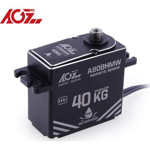 AGFRC A80BHMW 40KG 0.085Sec High Torque HV Brushless IP67 Waterproof Digital Steering Servo for 1/10 Scale Crawlers Truck Buggy
