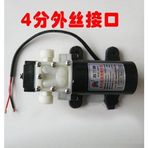 High Quality screw thread DC12V 45W 73PSI Diaphragm Water Pump Small Safe High Pressure Self Priming Pump 4L/Min