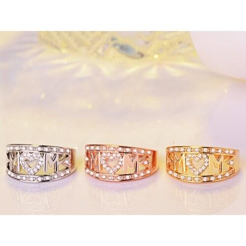 WYJZY Mothers Day Gift Jewelry ring for women Classic Women Casual Wear Ring Mothers Day Surprise Gift