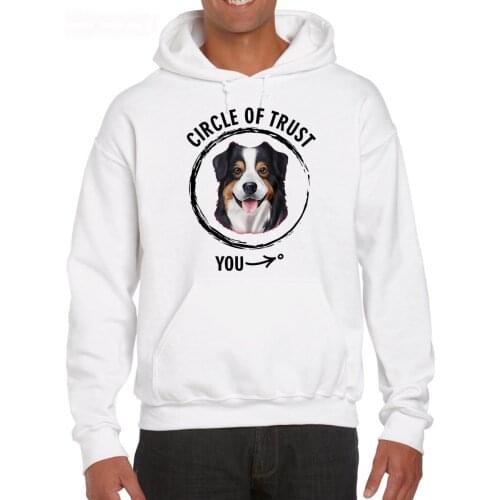 Funny Casual Short Sleeve Cool Circle Of Trust-Australian Shepherd, Aussie Breed For Dog Lover Casual Hoodies Sweatshirt