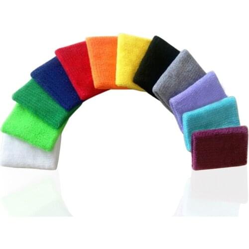 1PCS Hot Wristbands Sport Sweatband Hand Band Sweat Wrist Support Brace Wraps Guards For Gym Volleyball Basketball Tennis