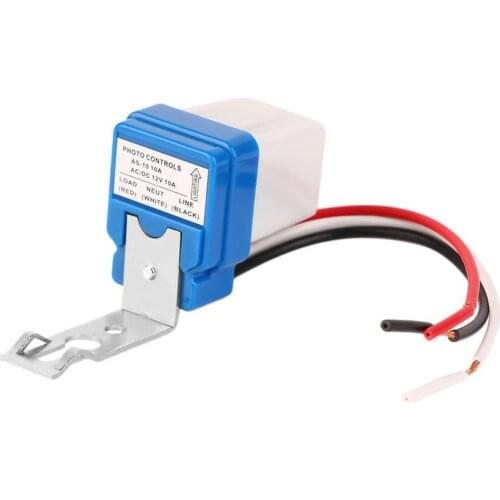1pcs High Quality 12V 10A Auto AC DC On Off Photocell Street Light Photoswitch Sensor Switch Wholesale