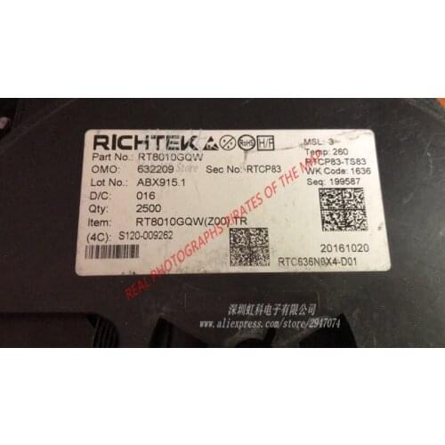 10PCS/LOT RT8010GQW RT8010 1.5MHz 1A High Efficiency PWM Step-Down DC/DC Converter