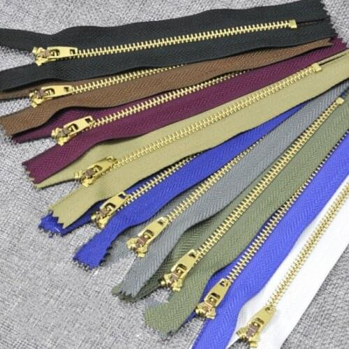 100 PCS/LOT MOST FREE SHIPPING Metal Zipper CLOSE END AUTO-LOCK for JEANS FRONT Sewing ACCESSORIES WHOLESALE