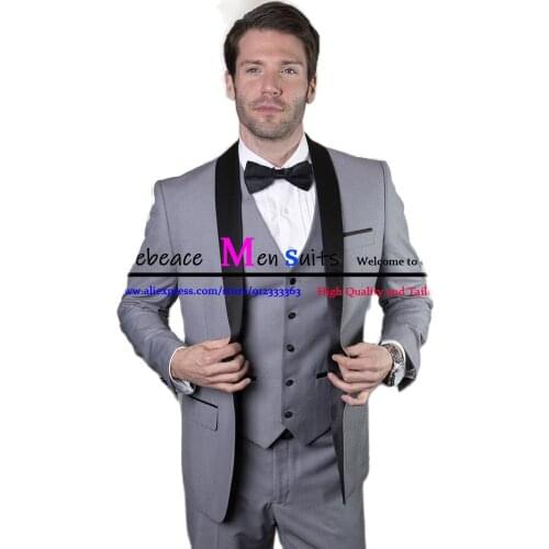 2021Gray Fashion Men Suit Slim Fit Red Prom Wedding Suit for Men Groom Tuxedo Jacket Vest Pants Royal Blue Set Casual Man Blazer