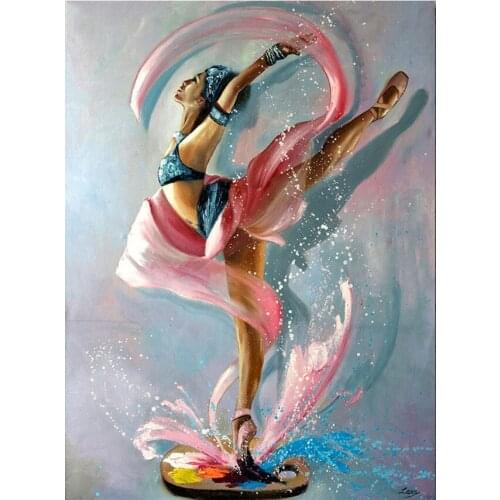 DIY Diamond embroidery full square resin Diamond Painting cross stitch Ballet Dancer girl diamond mosaic full round diamond art