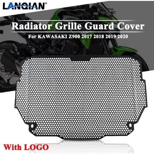For KAWASAKI Z900 Motorcycle Aluminum Radiator Grille Guard Cover Protector Z 900 2017 2018 2019 2020 Z900 LOGO Accessories