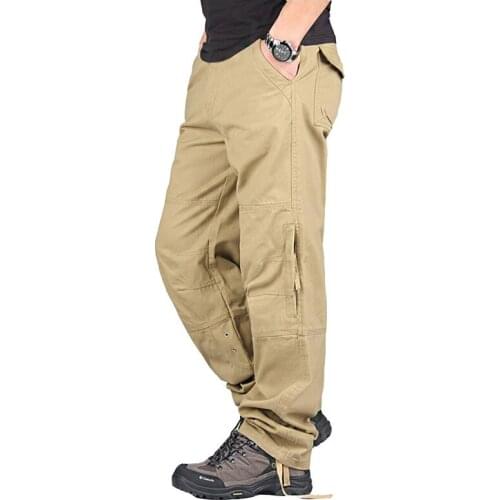 Mens Camouflage Fashion Army Multi Cargo Men Pants Casual Military High Quality Overalls Outdoors Long Trousers Plus Size 40