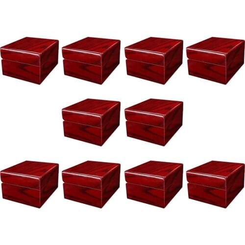 10X Wood Single Watch Winder Display Case For Wristwatch Jewelry Box Gift