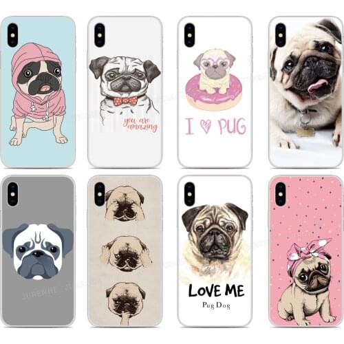 Funny Pug Puppy Silicone Cover For Umidigi Bison A7S A3X A3S F2 F1 Play X One Max A5 A3 A7 S3 S5 A9 Pro Power 3 Phone Case