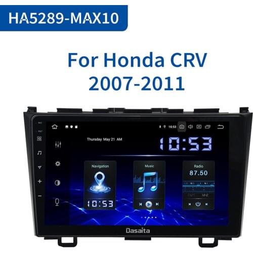 Dasaita Car 1 din radio Android 10.0 for Honda CRV 2008 2009 2010 2011 Navigation GPS MP3 64GB ROM DSP 9" IPS Mirroring Function