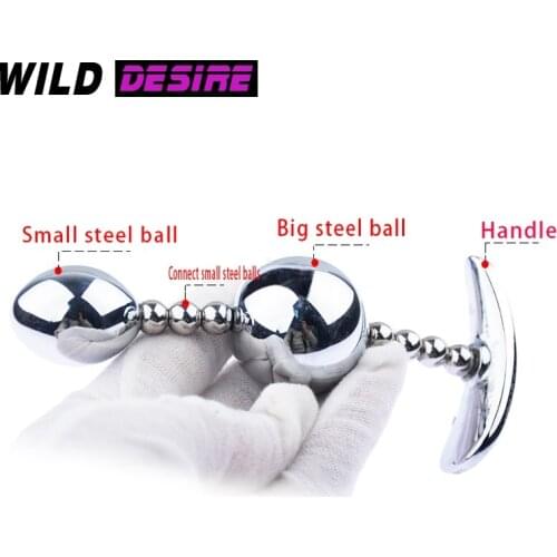 Erotic Adult Products For Women Men Anal Toys Metal Butt Plug Anal Balls Dilator Anal Sex Toys Small Big Anal Plug Outdoor Wear