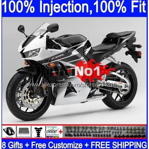 Injection For HONDA CBR600RR CBR 600RR 600 RR white glossy 2013 2014 2015 2016 2017 108MC.23 CBR600 RR F5 13 14 15 16 17 Fairing