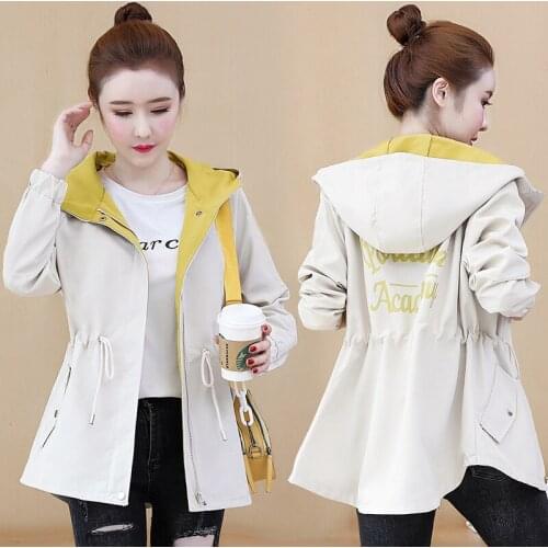 2021 New Autumn Women Jacket Long Sleeve Hooded Jackets Windbreaker Female Casual Basic Coat Fshion Outerwear Plus Size 3XL