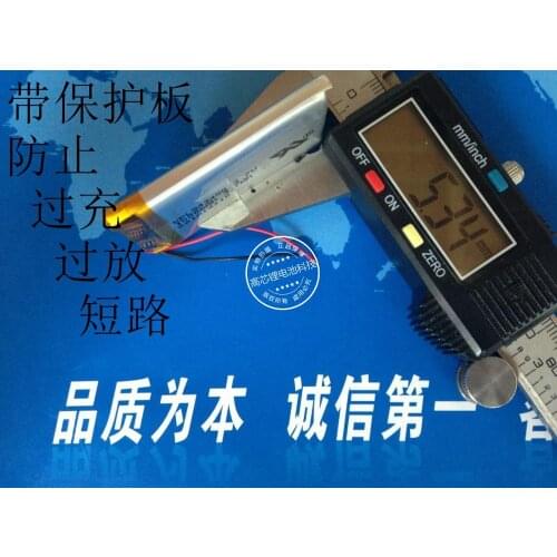 3.7V polymer lithium battery 50345 navigator 1100MAH driving recorder MP4 special package MP3 Rechargeable Li-ion Cell