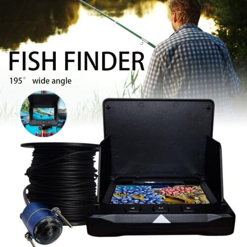 4.3 Inch Monitor Underwater Fishing Camera 1000TVL 195° Wide Angle Infrared Night Vision Monitoring Fish Finder Camera Recorder