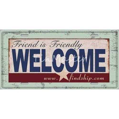 Shabby Chic Beetle Car Embossed Metal Wall Art Tin Sign Vintage Garage Home Decor Retro License Plate Door Signs Wall Stickers