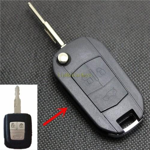 PINECONE for TRUMPCHI GA3 GA5 Remote Key 3 Buttons Uncut Blade Modified Remote Blank Key Shell 1 PC With Logo