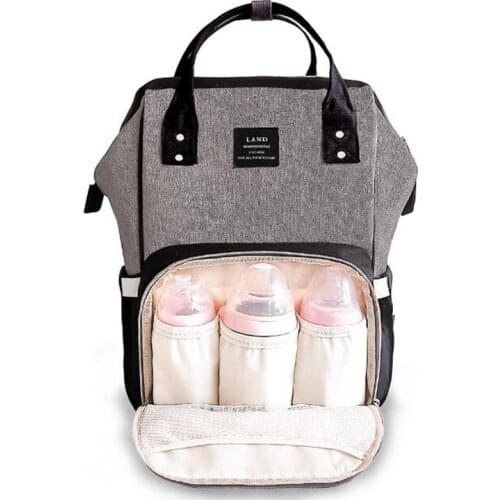 LAND Drop shipping Mummy Diaper Nappy Bag Large Capacity Baby Bag Travel Backpack Multifunctional Mummy Backpack Bag
