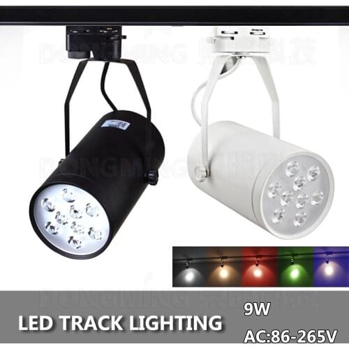Led spotlight 9w track light LED lamp Orbit light/Rail light Energy saving lamp For clothing shop /plazza