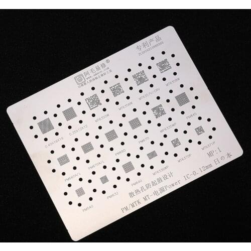 BGA Reballing Stencil for PM660 PM660A PM660L PM670 PM670A PM845 PM540 PM640 MT6355W MT6357V MT6370P Power IC Soldering Net