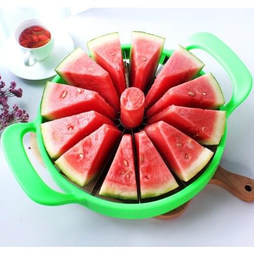 Stainless steel cut watermelon device Large sliced watermelon cantaloupe slicer fruit divider kitchen gadget