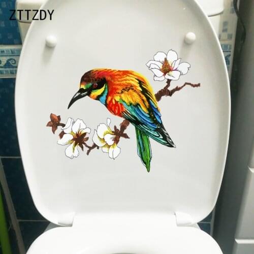 ZTTZDY 25.7×20.6CM Classical Painting Funny WC Toilet Stickers Home Room Wall Decoration T2-1339
