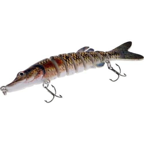 8 Sections Fishing Lures Jointed Crankbaits Hard Baits 13cm/29g