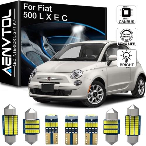 Seker Canbus For Fiat 500 500L 500X 500E 500C 2007-2018 LED Interior Lights Car Accessories Map Dome Reading Trunk No Error Bulb