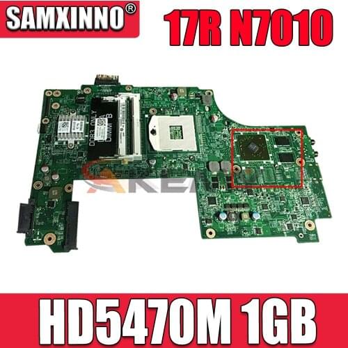 Akemy CN-0V20WM 0V20WM V20WM Mainboard For Dell Inspiron 17 17R N7010 Laptop Motherboard DAUM9BMB6D0 HD5470M 1GB free cpu