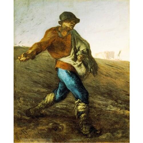 5D Diy Diamond Painting Genre Painting The Sower Full Square Round Drill Cross Stitch Mosaic Rhinestone Embroidery Painting