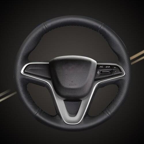 Auto Braid On The Steering Wheel Cover for Chevrolet Sail 2015-2017 Lova Aveo 2016 2017 Cavalier 2016 2017 Car Covers Accessory