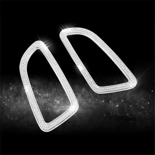 Car Diamond Interior Air Conditioning Outlet Bling Accessory Decor Cover Sticker Trim For Mercedes Benz C Class GLC Car-Styling