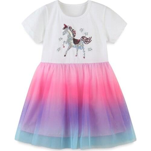 Bambino New Year 2021 Summer Dress 2-7 Years Baby Girl Dress Childrens Clothing Costumes for Kids Girls Fancy Dress of Child