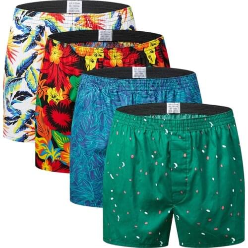 4PCS New Brand Mens Underwear Boxer Men Cotton Boxers Hombre Cuecas Masculina Boxershorts Man Vetement Homme Size M-3XL
