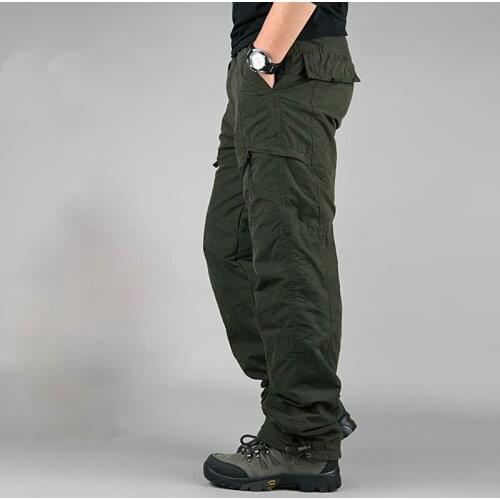 Spring Autumn Tactical Cargo Pants Army Male Plus Size Cotton Long Trousers Military Camouflage Black Overalls Mens Cargo Pants