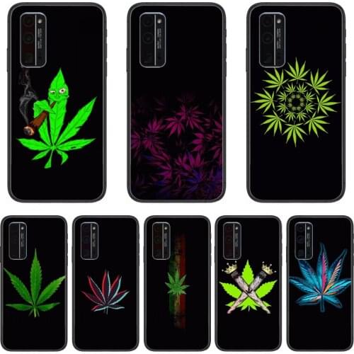 Botany Phone Case Hull For Huawei Honor 8 9 10 20 30 A S Lite Pro 5g i Black Back Soft Cell Cover Pretty