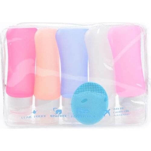 Travel Accessories Cosmetics Container 1PC 37/60/89ML Soap Dispenser Shampoo Bottle Portable Multi-color Silicone