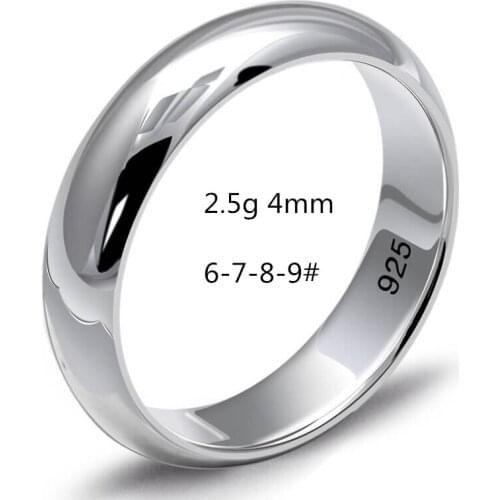 S925 Sterling Silver Glossy Ring, Simple And Fashionable Bare Body Ring, Popular Classic Hand Jewelry For Men And Women