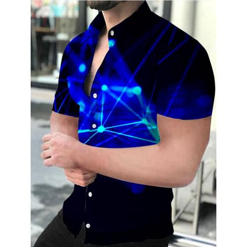 HONGYOUHANYAN Men's Beach (Hawaiian) Shirts