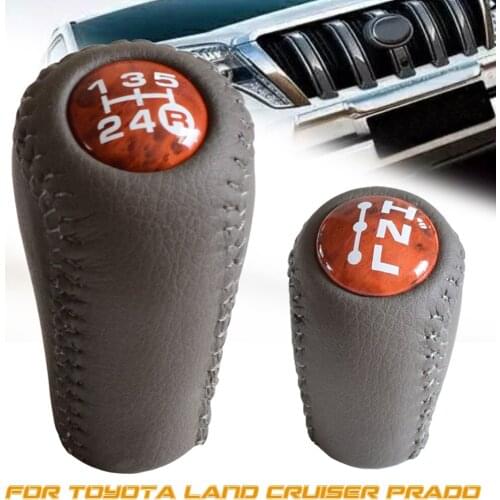 5 Speed Car Walnut Manual Transmission Transfer Gear shift Knob Lever HandBall For Toyota Prado LC120 Land Cruiser Prado 03-09