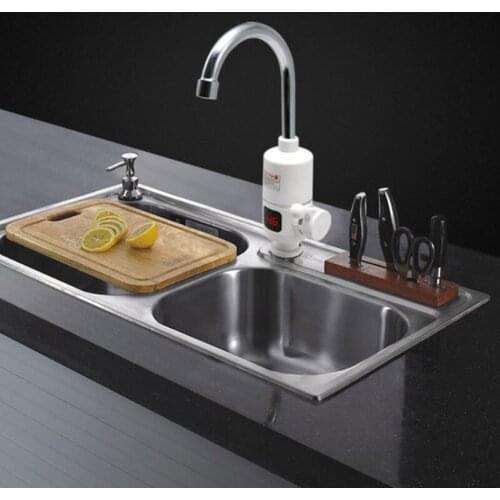 Water Heater Tap Kitchen Faucet Instantaneous Water Heater Shower Instant Heaters Tankless Water Heating Tap EU Plug