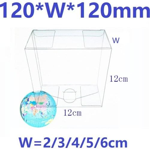 12*W*12 cm Transparent Waterproof Clear PVC Display Boxes Gift Crafts Packing Plastic Box For Flower /Food/Toys/Snack/Wine/Fruit