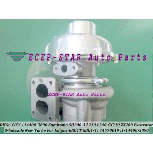 RHG6 CICY 114400-3890 1144003890 1-14400-3890 VA570019 Turbo For SUMITOMO SH200A3 SH200-3 L210 L240 CX210 ZX200 Excavator 6BG1T