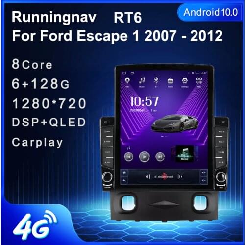 Runningnav For Ford Escape 1 2007 - 2012 Tesla Type Android Car Radio Multimedia Video Player Navigation GPS