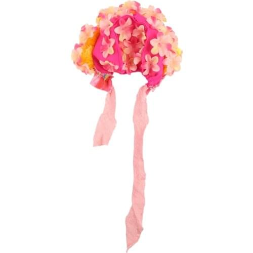 Flowers Florals Hat Newborn Baby Shooting Photo Props Handmade Colorful Bonnet Hat Photography Props