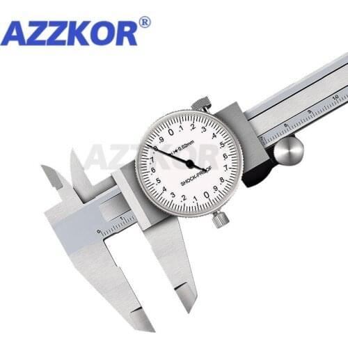 AZZKOR Vernier Dial Calipers High Precision Industry Anti-shock Caliper Measuring Instrument Caliper Measuring Tool 0-150mm