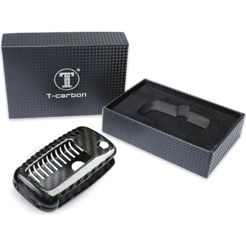 Carbon Fiber 3 Buttons Remote Key Fob Cover Case For VW Golf Passat Beetle Jetta